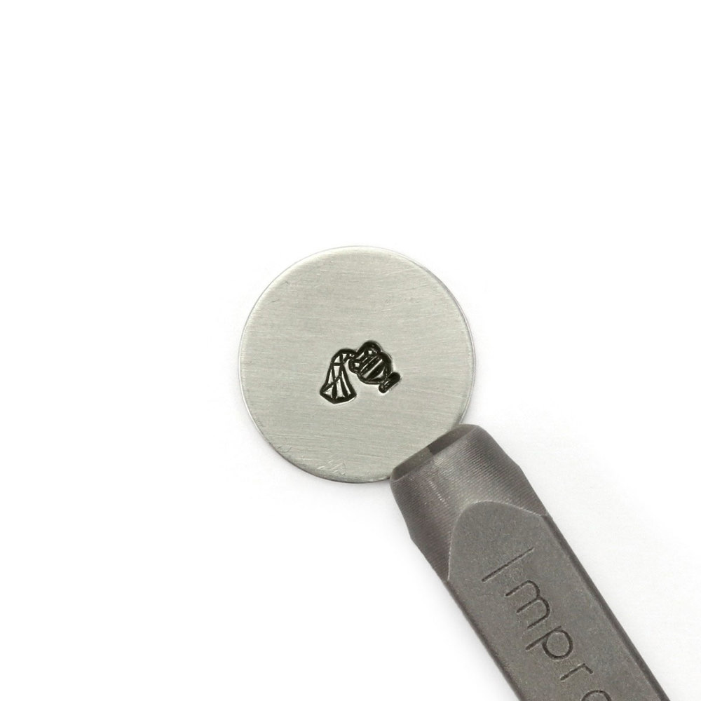 Metal Stamping Tools ImpressArt Geometric Horoscope Zodiac Aquarius Metal Design Stamp, 6mm